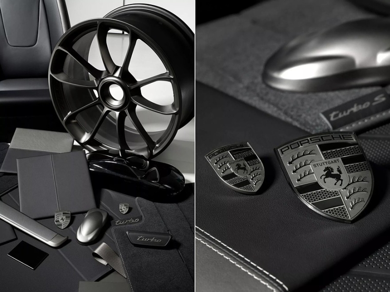 Версии Turbo моделей Porsche получили логотип в новом цвете и другое оформление салона