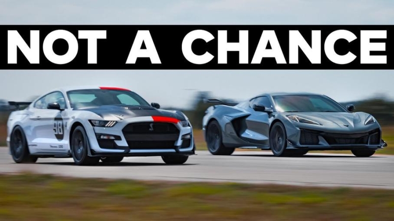 Видео: Hennessey устроила дуэль доработанного Ford Mustang и стандартного Chevrolet Corvette