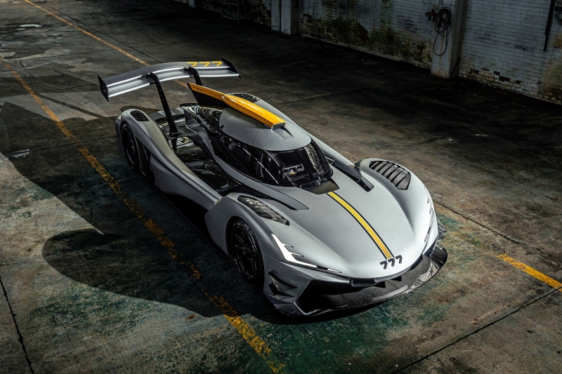 777 hypercar: одноместный трековый монстр за 7 млн евро справил мировую премьеру