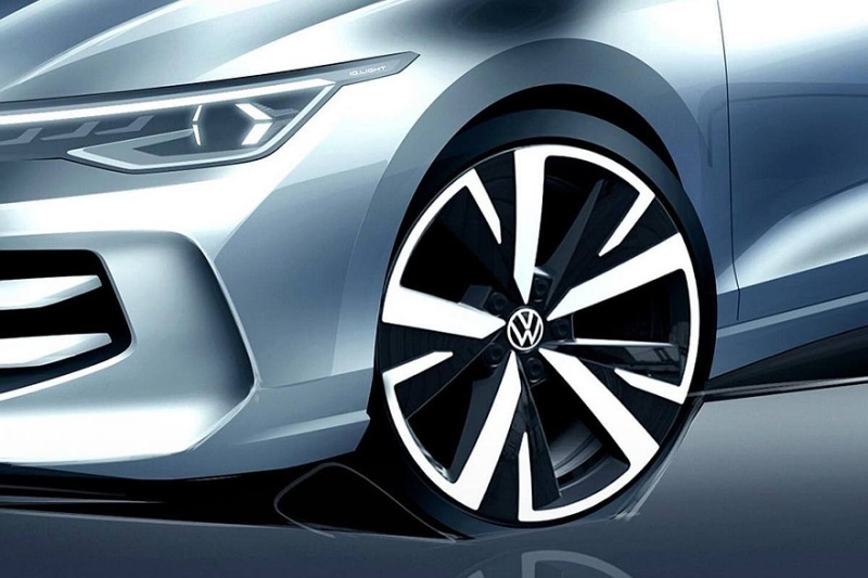 Обновлённый Volkswagen Golf показали без камуфляжа