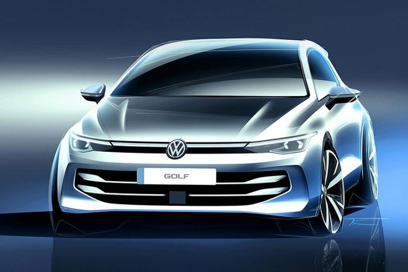 Обновлённый Volkswagen Golf показали без камуфляжа