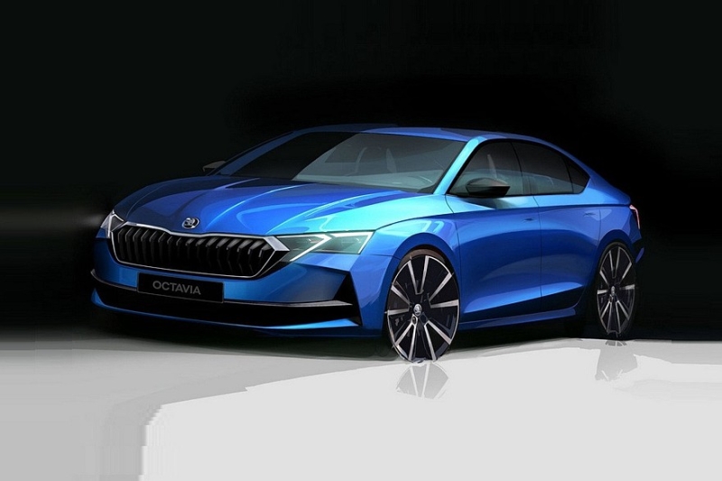 Рассекречена обновлённая Skoda Octavia: модель стала агрессивнее