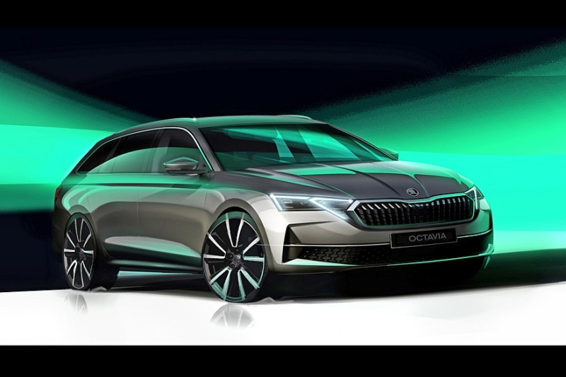 Рассекречена обновлённая Skoda Octavia: модель стала агрессивнее