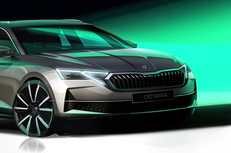 Рассекречена обновлённая Skoda Octavia: модель стала агрессивнее