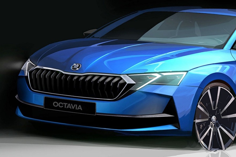 Рассекречена обновлённая Skoda Octavia: модель стала агрессивнее