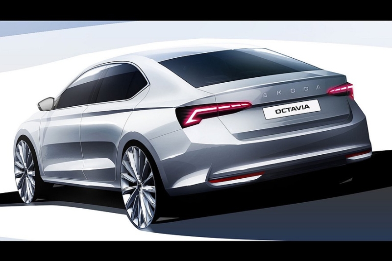 Рассекречена обновлённая Skoda Octavia: модель стала агрессивнее