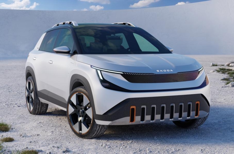 Каким будет доступный электрический кроссовер Skoda Epiq: первые фотографии