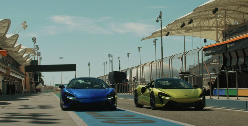 Видео: пилоты Формулы-1 лично испытали суперкар McLaren Artura