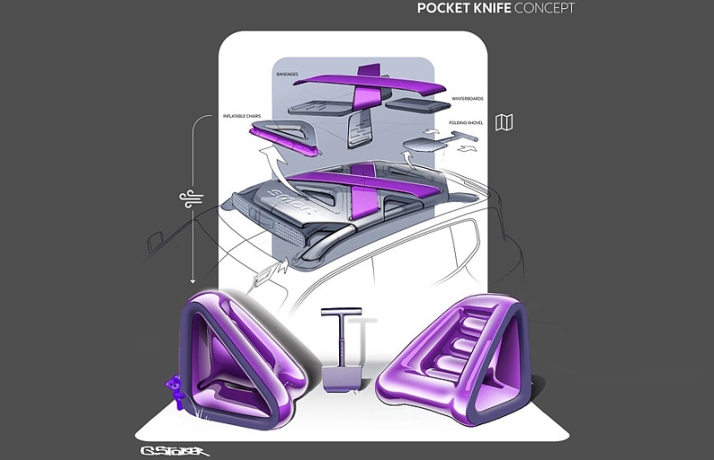 Конкурент BMW iX1: smart #5 показался на официальных эскизах