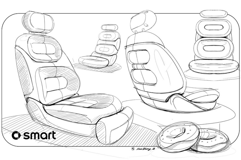 Конкурент BMW iX1: smart #5 показался на официальных эскизах
