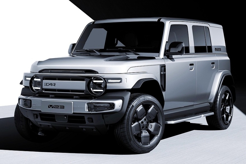 Кроссовер iCar V23 от Chery представлен вместе с родственным кроссвэном iCar X25