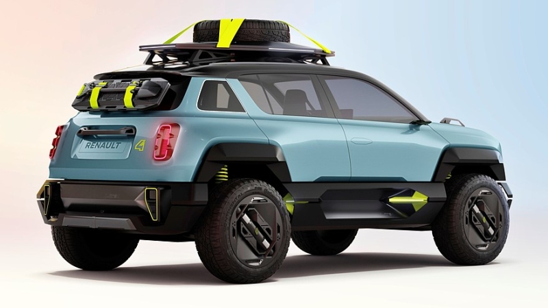 Серийный Renault 4 E-Tech показался на тизерах перед скорой премьерой