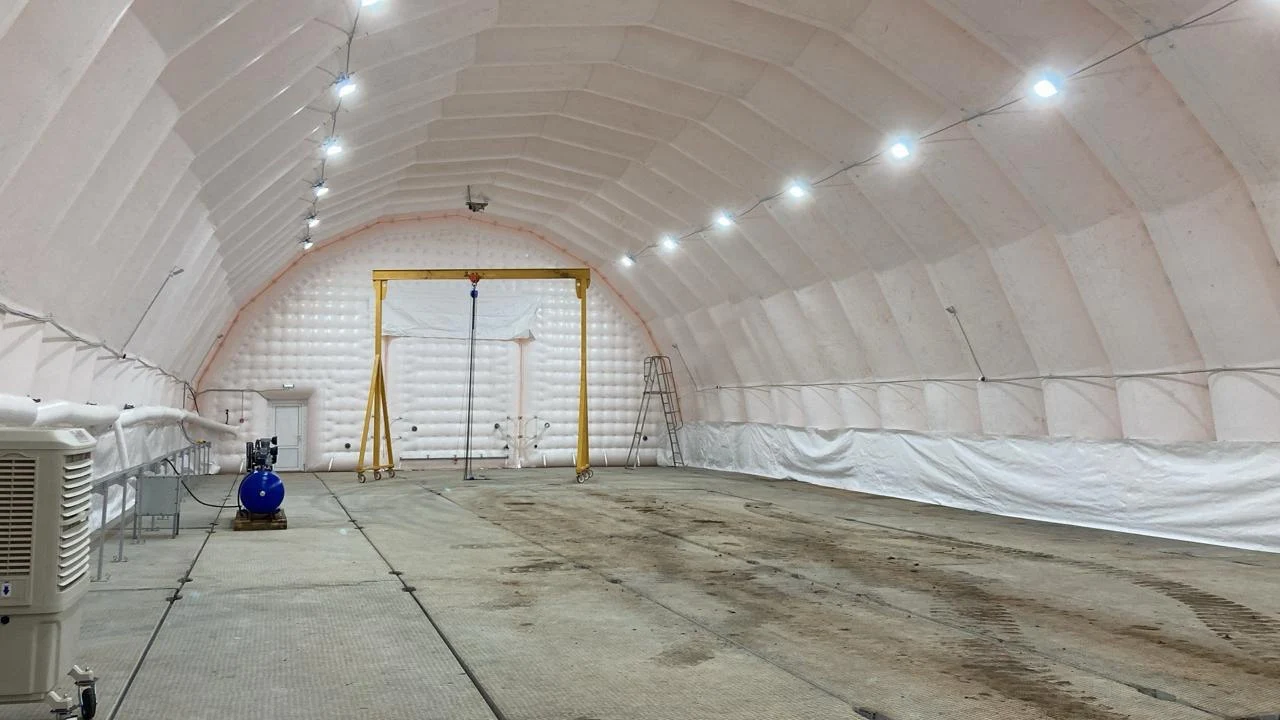 Преимущества надувных ангаров для ремонта техники