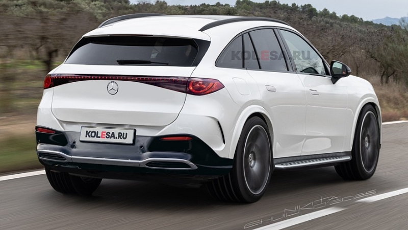 Электрический кроссовер Mercedes-Benz GLC: новые изображения