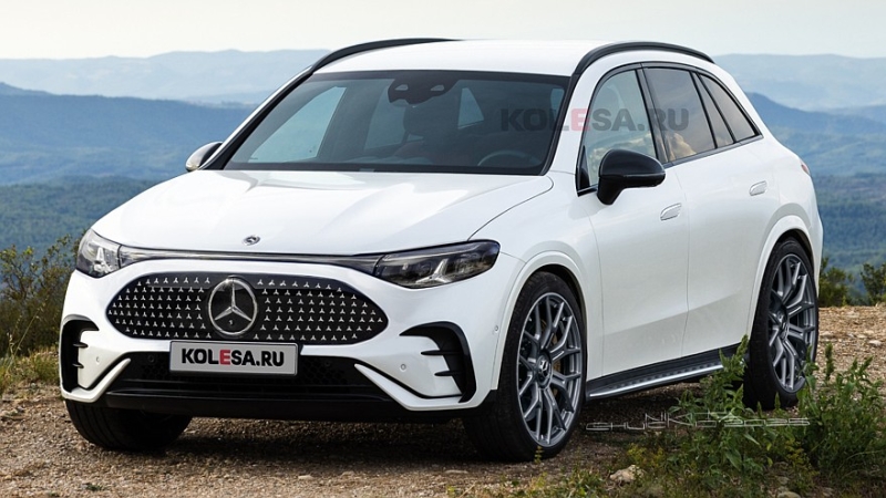 Электрический кроссовер Mercedes-Benz GLC: новые изображения