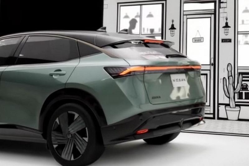 Обновлённый кроссовер Nissan Ariya показался на свежих кадрах