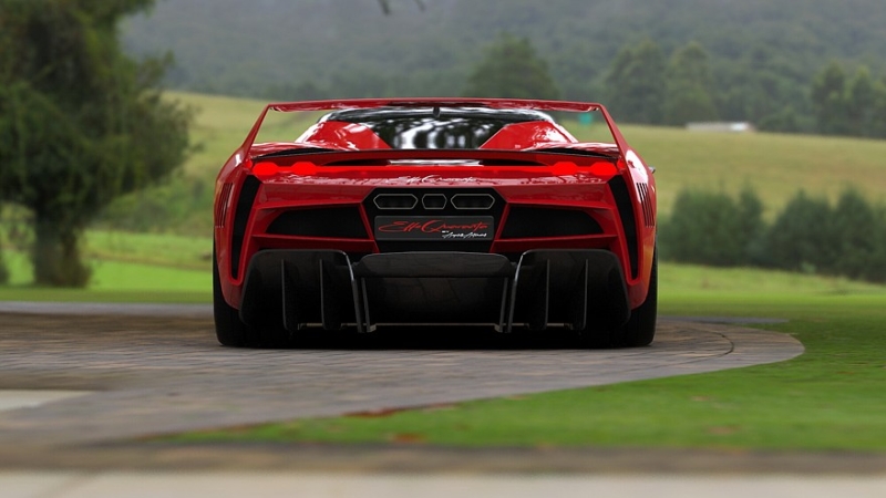 Angelelli Effequaranta: итальянский гибридный суперкар по мотивам Ferrari F40