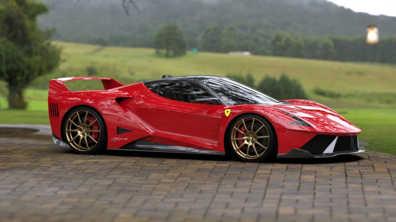 Angelelli Effequaranta: итальянский гибридный суперкар по мотивам Ferrari F40