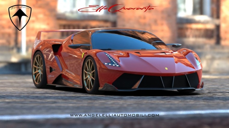 Angelelli Effequaranta: итальянский гибридный суперкар по мотивам Ferrari F40
