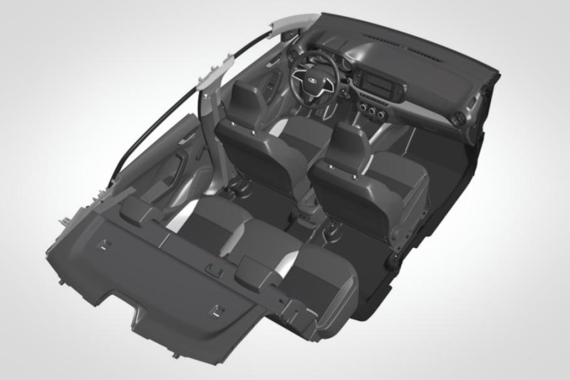 Каким будет салон бюджетной Lada Iskra: первые изображения