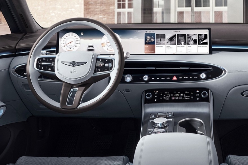 Кроссовер Genesis GV70 после рестайлинга изменился внутри заметнее, чем снаружи